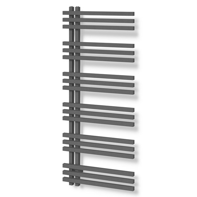 Maxaro Aluminium Handdoekradiator Kepler Donkergrijs Metallic 1001 Watt 55x129,6cm Verticaal