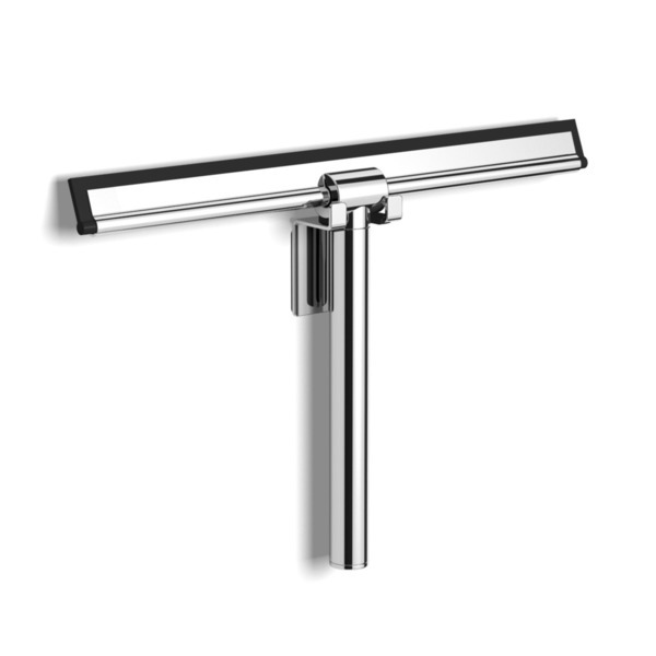 Nemo Spring Sano douche douchewisser met haak 250 x 170 x 30 mm messing/roestvrij staal verchroomd 70183+75183-10-00