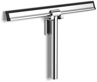 Nemo Spring Sano douche douchewisser met haak 250 x 170 x 30 mm messing/roestvrij staal verchroomd 70183+75183-10-00