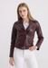 Felix Hardy Leren Jas Dames Bordeaux - L
