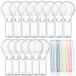 Set van 120 loupes de poche, grossissement 5x, avec cordon, en couleurs assorties
