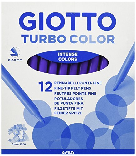 Turbocolor 485 - viltstiften, doos 12 stuks, violet