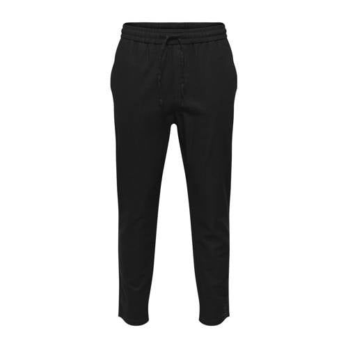 ONLY & SONS ONSLINUS Tapered Fit Trousers - Black