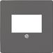 Siemens 5TG12262 Afdekking TAE-contactdoos, Luidsprekeraansluiting Carbon Schakelmateriaal 1 stuk(s)