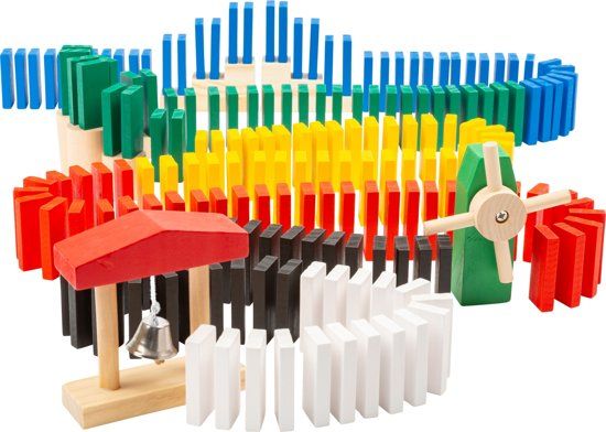Small Foot Domino Rally Junior Hout 490-delig