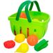 ColorBaby Cb Toys Mand Met Fruit En Groenten 30x21x16 Cm 22 Stukken Groen Kinderen