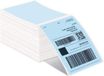 MUNBYN Étiquettes thermiques 4x6 Fanfold Étiqueteuse Compatible avec Etsy Shopify Ebay Amazon Royal Mail FedEx UPS Paquet de 500 Bleu