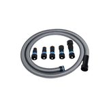 Cen-Tec Systems 94698 Quick Click 10 Ft. slang voor thuis en winkel stofzuigers met uitgebreide multi-merk Power Tool Adapter Set voor stofverzameling, zilver