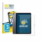 BROTECT Screenprotector 3 Stuks voor Apple iPad Air 11" M4 2026 (Voor+Camera) Beschermglas Transparant