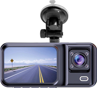 Denver CCT2500 Dashcam - Dual Cam - Full HD - 120° Groothoek - Loop Opname - G-Sensor - Zwart
