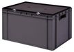 Eurobox Boîte de rangement professionnelle, Empilable avec couvercle
