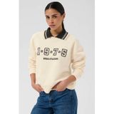 Kaffe sweater met print - beige