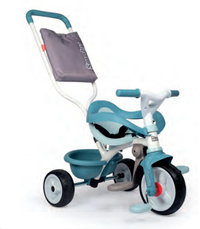 Smoby Be Move Confort Blauw Driewieler met duwstang - Jongen - Luchtbanden