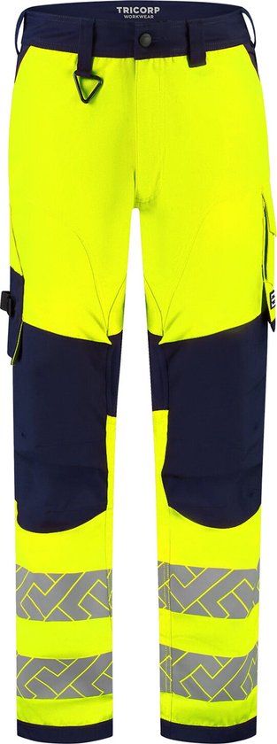Tricorp Werkbroek Funct. Stretch High Vis Redefined Knieversterking 506119 - FluoryellowInk - 46
