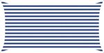 vidaXL Zonneschaduw Blauw en Wit 2 x 4 m 100% Polyester Oxford