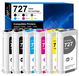 HP 727 Échantillons de couleur pour DesignJet T1530/T2500/T920/T930/T1500, 6 couleurs