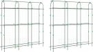 vidaXL Plantenklimrekken - 2 st - U-frame - staal