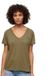 Superdry Ruimvallend geborduurd T-shirt met V-hals Dames Tornado Green