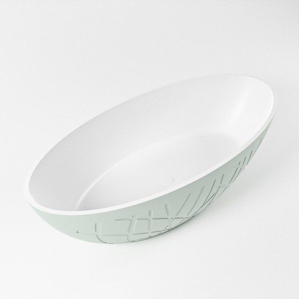 Mondiaz HOLM Vrijstaand Bad - 180x85cm - Greey - Talc - BK75341111