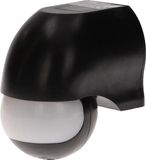 ORNO Bewegingssensor PIR – 180° Detectie – Waterdicht IP44 – Instelbare Tijd & Lichtgevoeligheid – Zwart