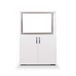 Catter House Atenas 84 multifunctionele kast van MDF en melamine, 60 x 35 x 84,5 cm, met 2 deuren, 1 plank binnen en wit, technisch hout, normaal