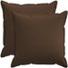 vidaXL - Kussensloop - 2 stuks - Bruin - 60 x 60 cm