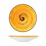 Wilmax Diep Porseleinen Bord Geel 25,5cm 350ml - ColorBoom Collectie