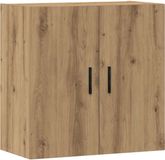 vidaXL Wandkast 60x31x60 cm bewerkt hout artisanaal eikenkleurig