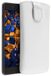 mumbi Echt leren hoesje compatibel met OnePlus X hoesje leren hoesje case wallet, wit
