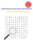United States and Territories Word Search: Word Search Fun for Travelers, Kids & Adults