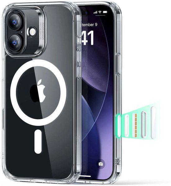 ESR Classic Hybrid HaloLock Case for iPhone 17 - Transparent
