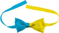 Folat Strikje Colorblock Blauw/Geel