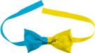 Folat Strikje Colorblock Blauw/Geel