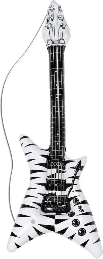 Finidi Opblaasbare zebra gitaar