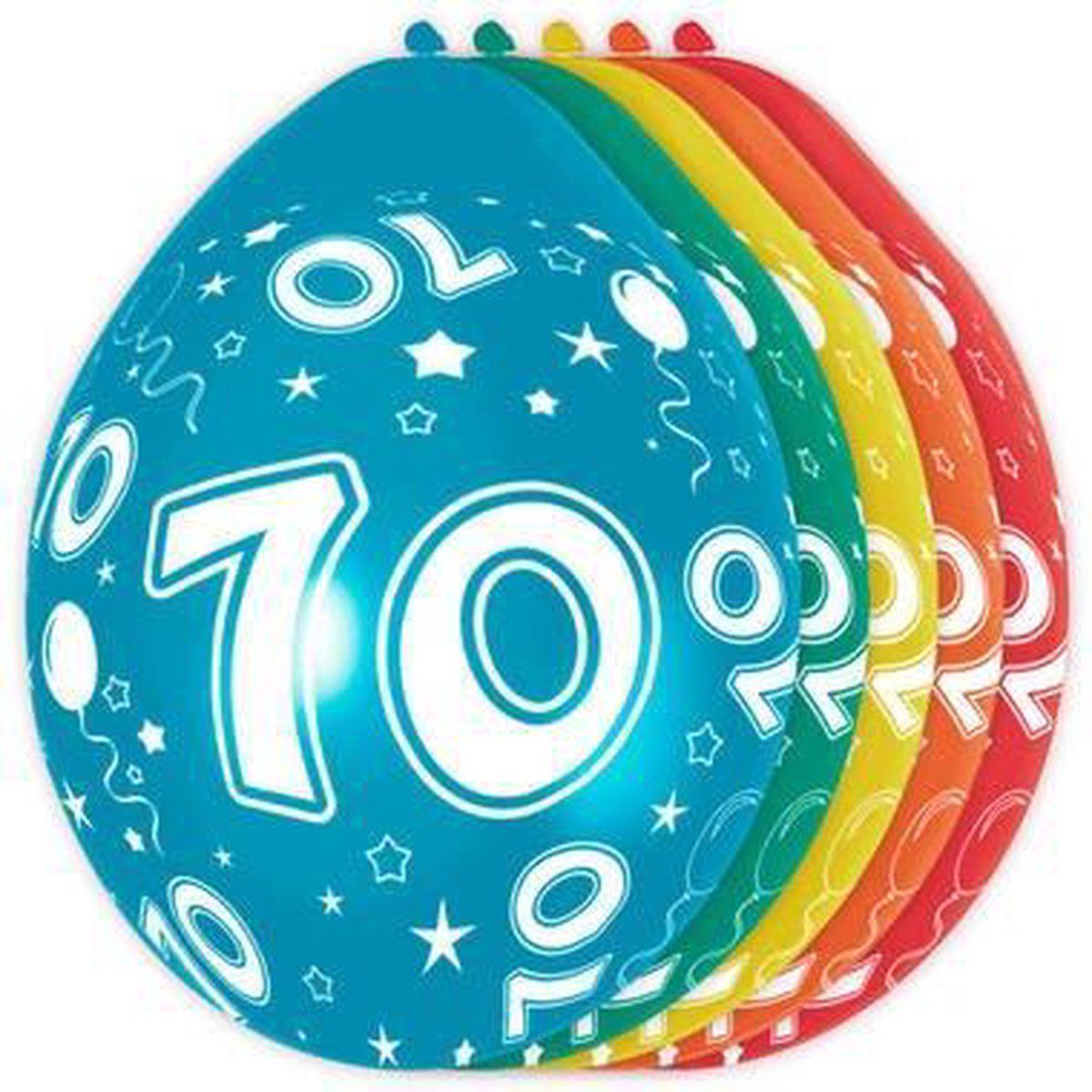 - 70 Jaar Verjaardag Ballonnen 5 stuks