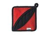 Lodge ASFPH41 Trivet/pannenlap, Silicone, Rood/Zwart