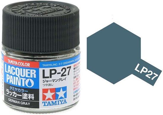 Tamiya LP-27 German Grey - Matt - Lacquer Paint - 10ml