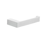 Gedy G-Kuala Lumpur toiletpapierhouder wit chroom messing glas 2,5 x 17,5 x 6,6 cm