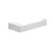 Gedy G-Kuala Lumpur toiletpapierhouder wit chroom messing glas 2,5 x 17,5 x 6,6 cm