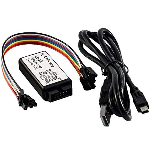 AZ Delivery Logische Analyser 8 CH, 24MHz USB kabel compatibel met Arduino inclusief E-Book!