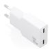AISENS Ultradunne oplader GAN 30 W, 2 x USB-C PD3.0, blanc