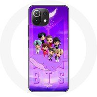 Maniacase Hoesje voor Xiaomi Mi 11 Lite BTS TinyTAN Animatie Poster RM Jin Suga J-Hope Jimin Jungkook Et V Zero O'Clock Maniacase