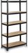 Viking Choice AP Onderdelen B.V. Stellingkast - metaal - 150x75x30 cm - zwart