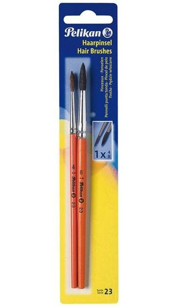Pelikan 2 Penselen / 23/4/8/B - Oranje - 2 stuks