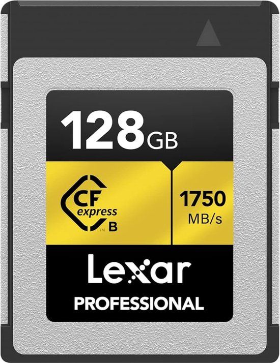 Lexar CFexpress Pro Type B Gold Series 128GB Memory Card - 1750MB/s