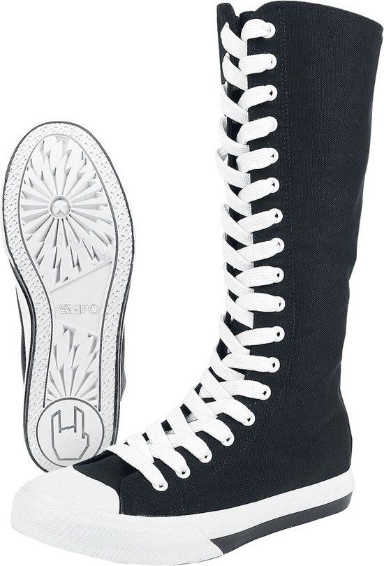 R.E.D. Rock-Engineered Design Zwarte sneakers met hoge schacht - Dames - EU39