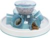 Brekz Trixie Cat Activity Tunnel Feeder - Denkspel - Blauw / Wit - 28x14 cm