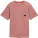 Tom Tailor T-shirt à poche poitrine rayure fine velvet red XXXL