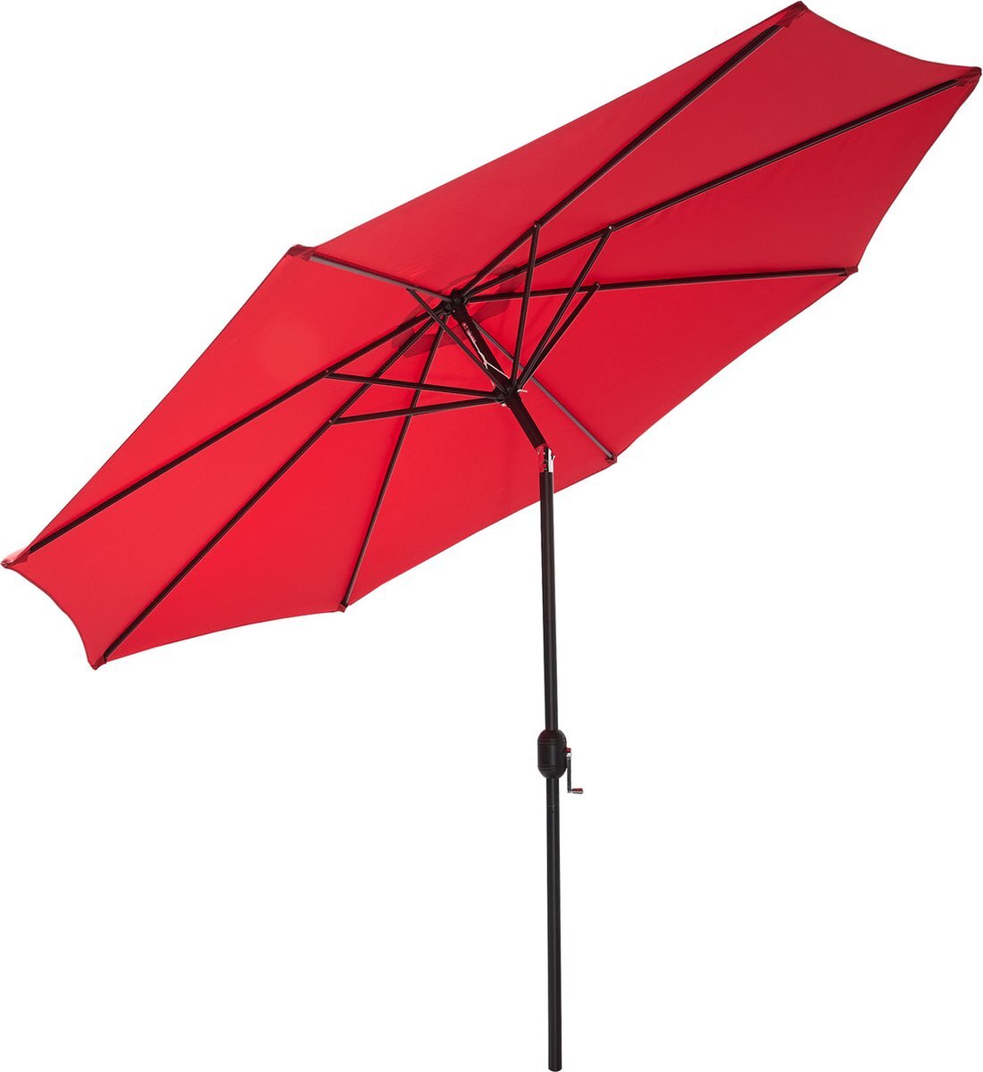 Gartenfreude Aluminium parasol, marktscherm, UV+50, 270 cm, rood