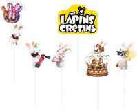 P'TIT CLOWN - 6 Raving Rabbids taartprikkers